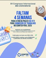 Submissões de oficinas e minicursos adiadas - COINTER PDVL 2025