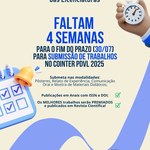 Submissões de Trabalhos, Oficinas e Minicursos adiadas - COINTER PDVL 2025
