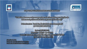 O PPGQB convida para o seminário do dia 09/11/2015