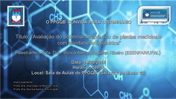 O PPGQB convida para o seminário do dia 14/03/2016