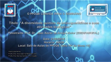 O PPGQB CONVIDA PARA O SEMINÁRIO DO DIA 21/03/2016