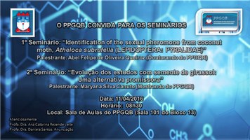 O PPGQB convida para os seminários do dia 11/04/2016