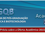 Pré-Matrícula: Oferta Acadêmica do PPGQB para 2015.1