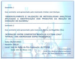 Próximo Seminário do PPGQB (06/07/2015)