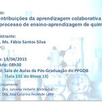Próximo Seminário do PPGQB (13/04/2015)