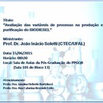 Próximo Seminário do PPGQB (15/06/15)