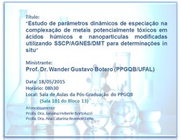 Próximo Seminário do PPGQB (18/05/2015)