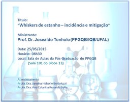 Próximo Seminário do PPGQB (25/05/2015)