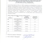 Resultado da análise documental curricular do processo seletivo de doutorado.
