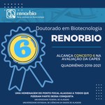 Doutorado da RENORBIO conquista Conceito 6 na Avaliação da Capes