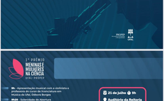 Convite Cerimônia Prêmio Meninas e Mulheres na Ciência (PROPEP UFAL 2023)