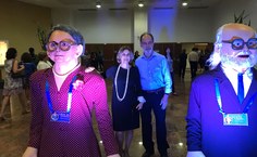 Prof. Marília Goulart e Prof. Antônio Euzébio Santana na Solenidade de Abertura