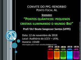 Seminário “Pontos quânticos: pequenos cristais iluminando o mundo Bio”